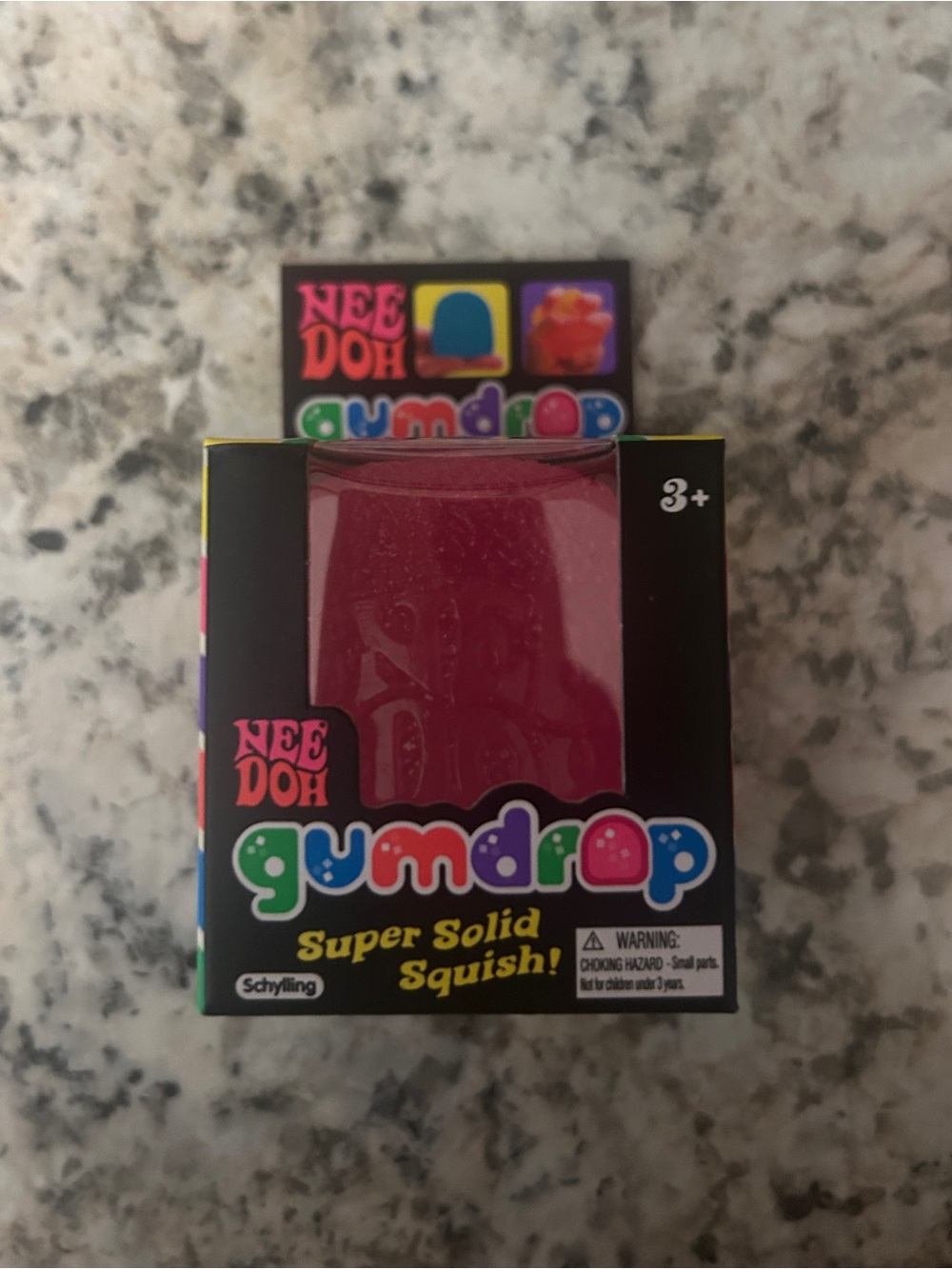 Needoh Gumdrop Pink Schylling Squishy Fidget Toy - Picture 2 of 6